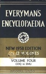 EVERYMANS ENCYCLOPAEDIA FOURTH EDITION VOLUME FOUR     PDF电子版封面     