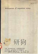 ANNOYANCE OF IMPULSIVE NOISE（ PDF版）