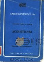 ACOUSTICS'84 SPRING CONFERENCE PDF电子版封面 B.L.CLARKSON