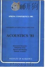 ACOUSTICS'81 SPRING CONFERENCE（ PDF版）