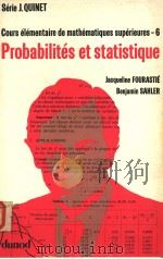COURS ELEMENTAIRE DE MATHEMATIQUES SUPERIEURES TOME 6 PROBABILITES ET STATISTIQUE PDF电子版封面 204010335X