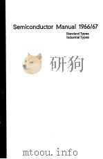 SEMICONDUCTOR MANUAL 1966-67 PDF电子版封面