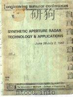 SYNTHETIC APERTURE RADAR TECHNOLOGY & APPLICATIONS PART 1（ PDF版）