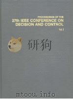 PROCEEDINGS OF THE 27TH IEEE CONFERENCE ON DECISION AND CONTROL VOLUME 3 PDF电子版封面