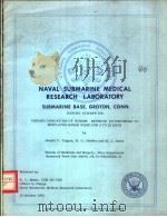 URINARY INDICATORS OF STRESS:EFFECTS OF EXPOSURE TO SIMULATED SONAR NOISE FOR 8 TO 23 DAYS PDF电子版封面 DONALD V.TAPPAN R.O.MADDEN M