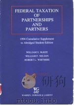 FEDERAL TAXATION OF PARTNERSHIPS AND PARTNERS SECOND EDITION 1994 PDF电子版封面 0791320510