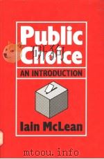 PUBLIC CHOICE  AN INTRODUCTION（1987 PDF版）