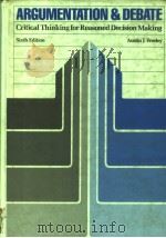 ARGUMENTATION AND DEBATE  SIXTH EDITION（ PDF版）