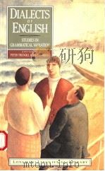 DIALECTS OF ENGLISH  STUDIES IN GRAMMATICAL VARIATION（ PDF版）