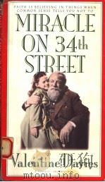 MIRACLE ON 34TH STREET VALENTINE DAVIES 1947年 PDF电子版封面