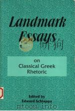 LANDMARK ESSAYS ON CLASSICAL GREEK RHETORIC（1994 PDF版）