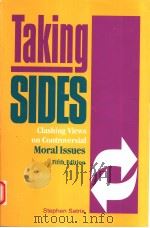 TAKING SIDES CLASHING VIEWS ON CONTROVERSIAL MORAL LSSUES FIFTH EDITION 1996 PDF电子版封面 1561344451