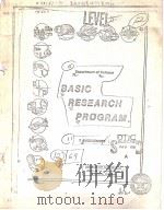 DEPARTMENT OF DEFENSE BASIC RESEARCH PROGRAM PDF电子版封面