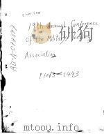 19TH ANNUAL CONFERENCE OF THE MILITARY TESTING ASSOCIATION K 53106-4-4 PDF电子版封面
