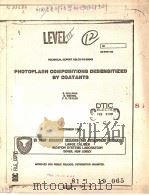 PHOTOFLASH COMPOSITIONS DESENSITIZED BY COATANTS PDF电子版封面 S.DALLMAN B.WERBEL F.R.TAYLO