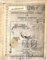 ADVANCED PATTERN-MATCHING TECHNIQUES FOR AUTONOMOUS ACQUISITION PDF电子版封面 P.M.NARENDRA B.L.WESTOVER