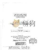 A NEW FINITE ELEMENT TECHNIQUE AND A STUDY OF RESIDUAL STRESS IN COMPOSITE MATERIALS APRIL 1978（ PDF版）