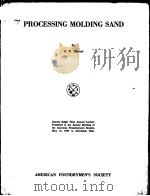 PROCESSING MOLDING SAND PDF电子版封面 H.W.DIETERT