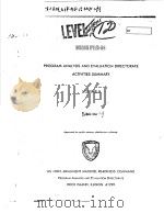 PROGRAM ANALYSIS AND EVALUATION DIRECTORATE ACTIVITIES SUMMARY VOLUM 2 PDF电子版封面