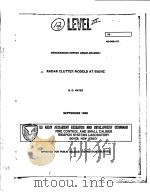 RADAR CLUTTER MODELS AT 95GHZ PDF电子版封面