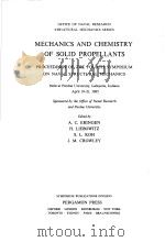 MECHANICS AND CHEMISTRY OF SOLID PROPELLANTS PDF电子版封面