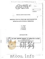 WOODPULP CRYSTAL STRUCTURE AND ITS EFFECT ON NITROCELLULOSE PHYSICAL PROPERTIES（ PDF版）
