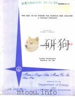 THE HIAC PA-720 SYSTEM FOR PARTICLE SIZE ANALYSIS A TECHNICAL EVALUATION PDF电子版封面 RICHAND C.CIBENSON