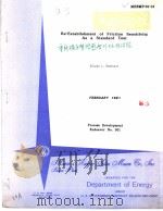 RE-ESTABLISHMENT OF FRICTION SENSITIVITY AS A STANDARD TEST PDF电子版封面 ELISHA L.DEMEISON