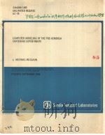 COMPUTER MODELING OF THE PRE-CONDOLA CRATERING EXPERIMENTS PDF电子版封面 J.MICHAEL MCGLAUN