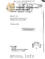 BLAST TRANSPORT OF DEBRIS FROM SCALE MODEL BUILDINGS  VOLUME 2:APPENDICES A THROUGH J（ PDF版）