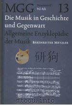 DIE MUSIK IN GESCHICHTE UND GEGENWART PERSONENTEIL 13 PAL-RIB（ PDF版）
