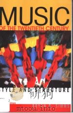MUSIC OF THE TWENTIETH CENTURY  SECOND EDITION（ PDF版）