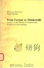 FROM FERMAT TO MINKOWSKI 1985 PDF电子版封面 0387909427