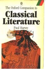 THE OXFORD COMPANION TO CLASSICAL LITERATURE（1986年 PDF版）