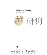 ELEMENTS OF CALCULUS SECOND EDITION PDF电子版封面 0534092403 G.DON ALLEN CHARLES CHUI BIL
