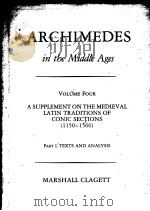 ARCHIMEDS IN THE MIDDLE AGES VOLUME 4 1980 PDF电子版封面 0871691345