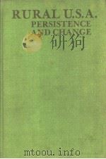 RURAL U.S.A.  PERSISTENCE AND CHANGE（1978 PDF版）