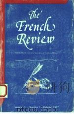 THE FRENCH REVIEW VOLUME 61 PDF电子版封面 0844215058