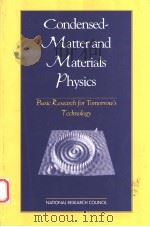 CONDENSED-MATTER AND MATERIALS PHYSICS（1999 PDF版）
