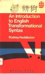AN INTRODUCTION TO ENGLISH TRANSFORMATIONAL SYNTAX（1976年 PDF版）