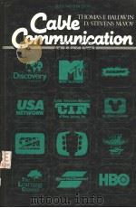 CABLE COMMUNICATION SECOND EDITION 1988 PDF电子版封面 013110263X