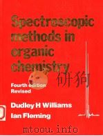 SPECTROSCOPIC METHODS IN ORGANIC CHEMISTRY FOURTH EDITION PDF电子版封面 007707212X DUDLEY H.WILLIAMS IAN FLEMING