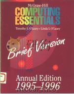 COMPUTING ESSENTIALS ANNUAL EDITION 1995-1996 1995 PDF电子版封面 0070490333