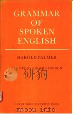 A GRAMMAR OF SPOKEN ENGLISH  THIRD EDITION（ PDF版）