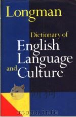 LONGMAN DICTIONARY OF ENGLISH LANGUAGE AND GULTURE 1992 PDF电子版封面 0582086752