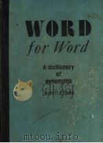 WORD FOR WORD:A DICTIONARY OF SYNONYMS（1988年 PDF版）
