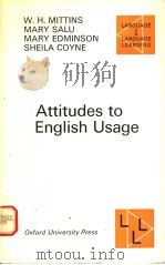 ATTITUDES TO ENGLISH USAGE（1970年 PDF版）