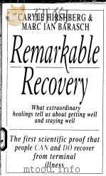 REMARKABLE RECOVERY 1995 PDF电子版封面 0747248133