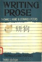 WRITING PROSE  THIRD EDITION（1969 PDF版）