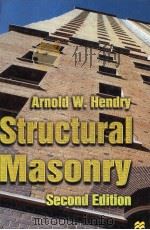 STRUCTURAL MASONRY SECOND EDITION 1998 PDF电子版封面 0333733096